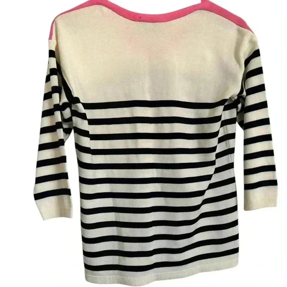 Talbots Striped Sweater with 3/4 length Sleeves NWT Size SP - Picture 12 of 14